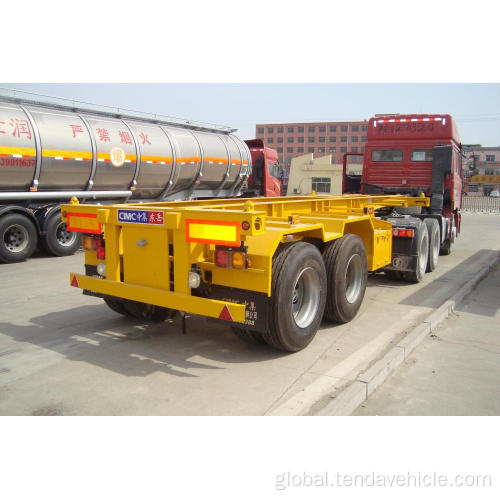 Frame Container Semi Trailer 20ft Container Skeleton Chassis Trailer Factory